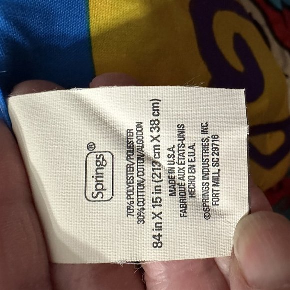 Vintage Window Valance Nickelodeon Rugrats 90s Tailored Curtain 84 x 15 Set of 2 - Picture 6 of 7